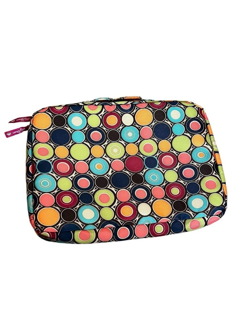 Lily Bloom Laptop Travel Bag Multicolor Circle - Picture 2 of 5